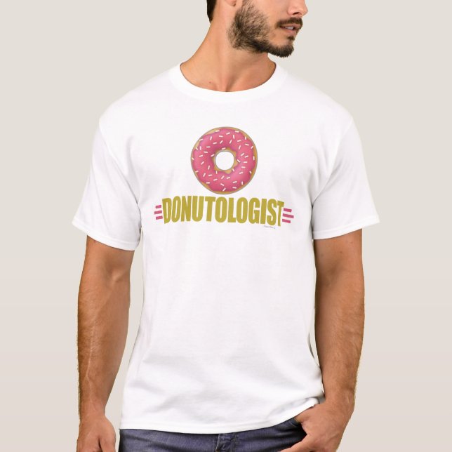 Lustigt Sprinkle Donut Älskare T-shirt (Framsida)