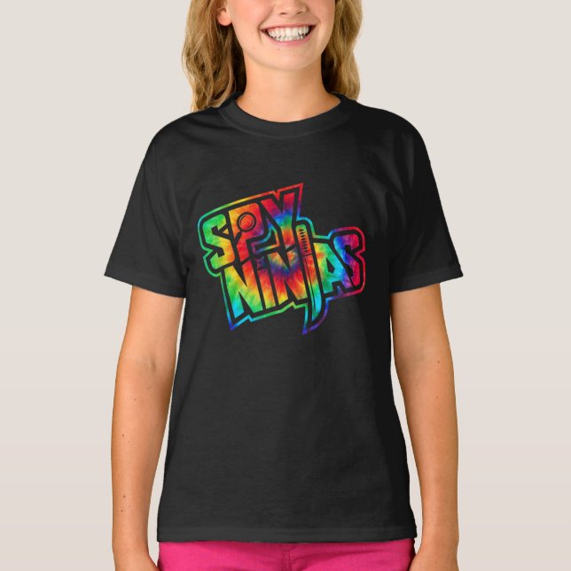 Lustigt Spy-spel Ninjas spelar Vild med Clay Stil T Shirt (Framsida)