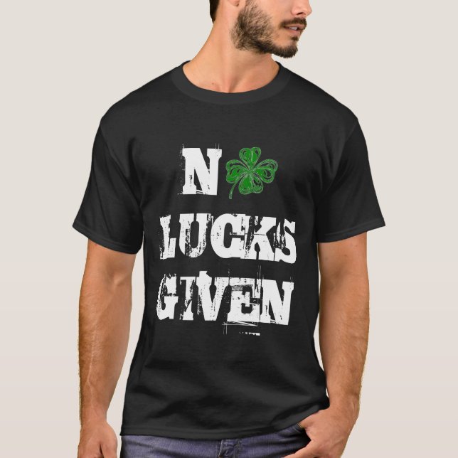 Lustigt St. Patrick-Dag ingen Tur mot Shamrock T Shirt (Framsida)