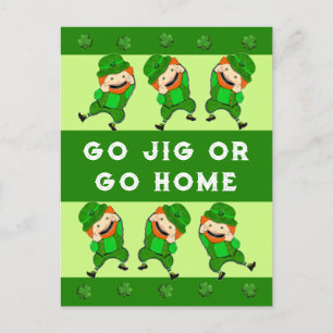Lustigt St. Patrick-Day Postcards Vykort