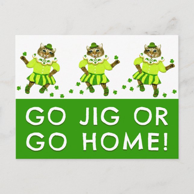 Lustigt St. Patrick-Day Postcards Vykort (Framsida)