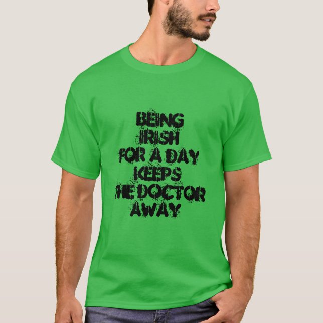 Lustigt St. Patrick Irish för en Shamrock-Grönt Tröja (Framsida)
