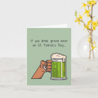 Lustigt St. Patrick-kort