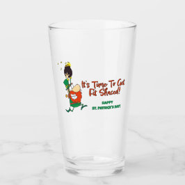 Lustigt St. Patrick's Day Beer Glass Glaskopp