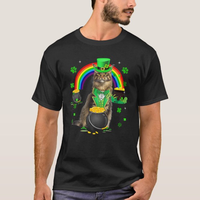 Lustigt St. Patrick's Day Cute Leprechaun Shamro T Shirt (Framsida)