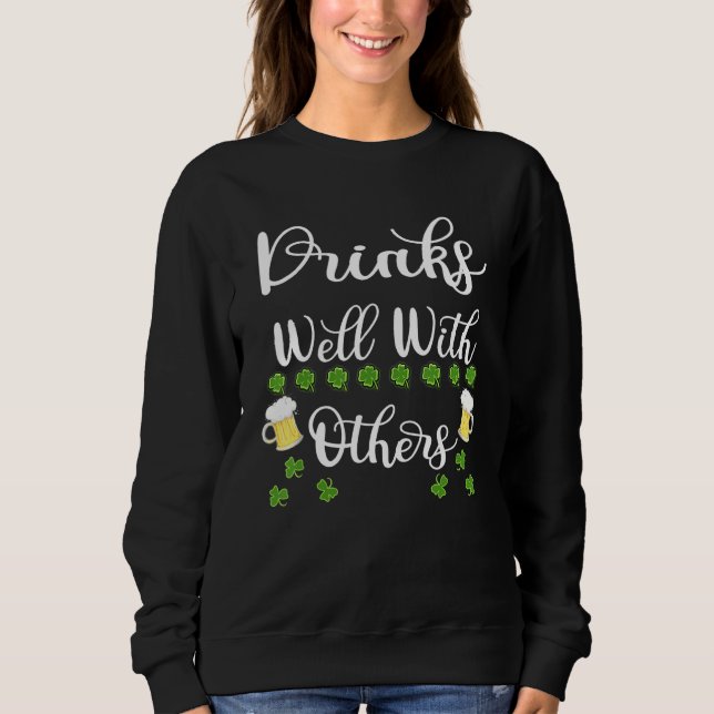 Lustigt St patricks day Drinking Beer Drinks Brunn T Shirt (Framsida)