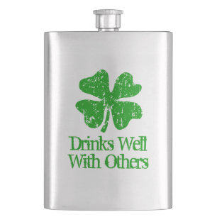 Lustigt St patrick's day-dryckeskolv för Irish pa Fickplunta