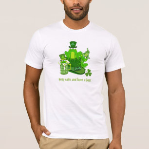 Lustigt St patrick's day-format och text Tee