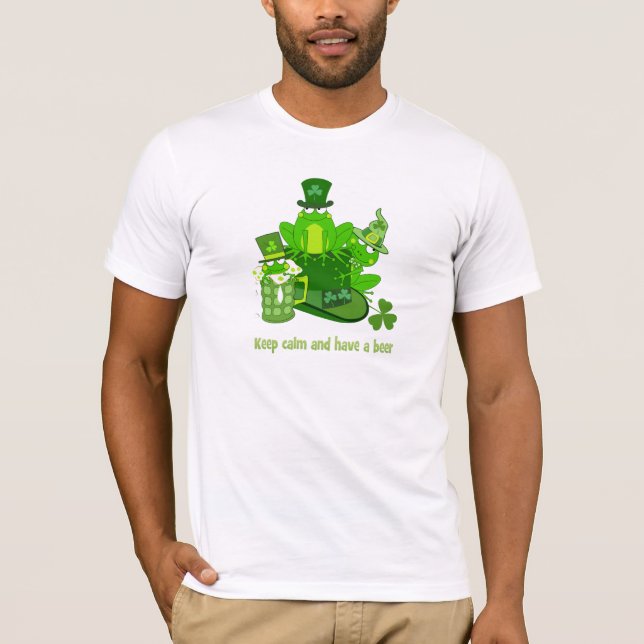 Lustigt St patrick's day-format och text Tee (Framsida)