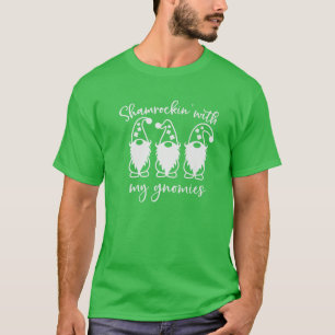 Lustigt St. Patricks Day Gnomies Shamrockin T Shirt