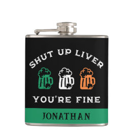 Lustigt St. Patrick's Day Håll käften Du är Bra Fickplunta