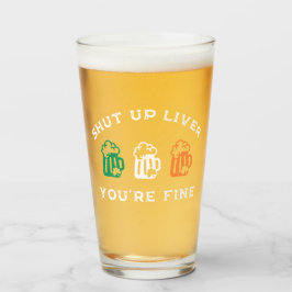 Lustigt St. Patrick's Day Håll käften Du är Bra Glaskopp