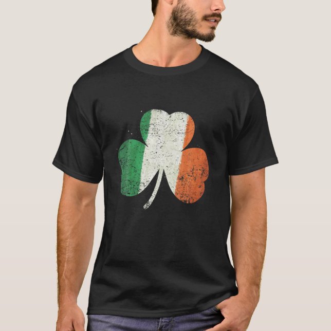 Lustigt St. Patrick's Day Irish Ireland Shamrock F T Shirt (Framsida)