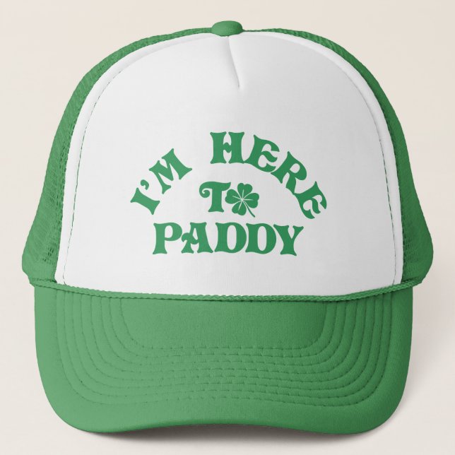 Lustigt St patricks day jag är här för Paddygruppe Keps (Framsida)