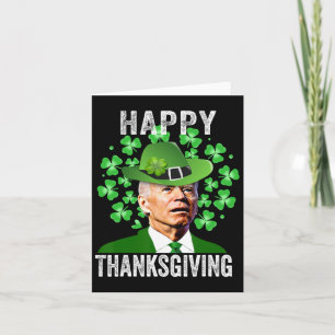 Lustigt St. Patricks Day Joe Biden Confused Lyckli Kort