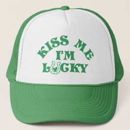 Lustigt St patricks day Kiss Me jag är Lucky Group Keps