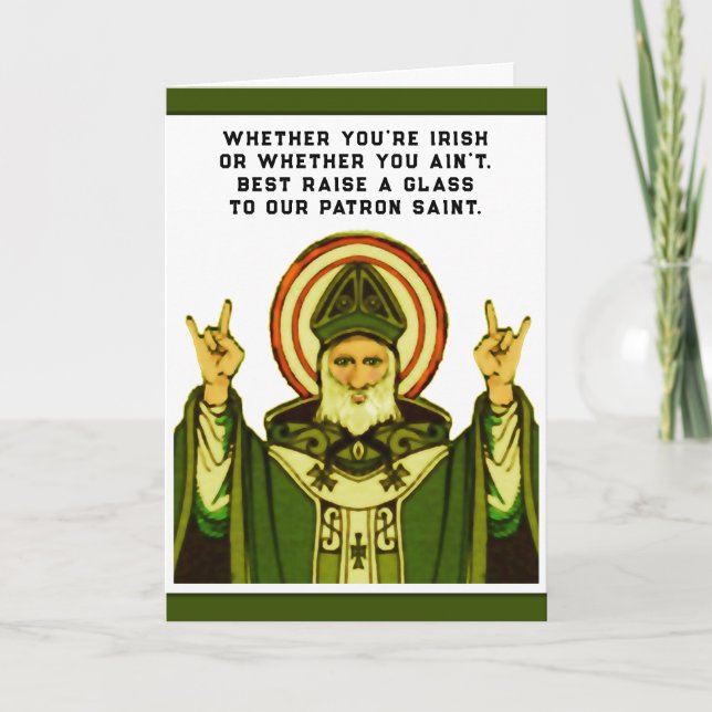 Lustigt St. Patrick's Day Kort (Framsida)