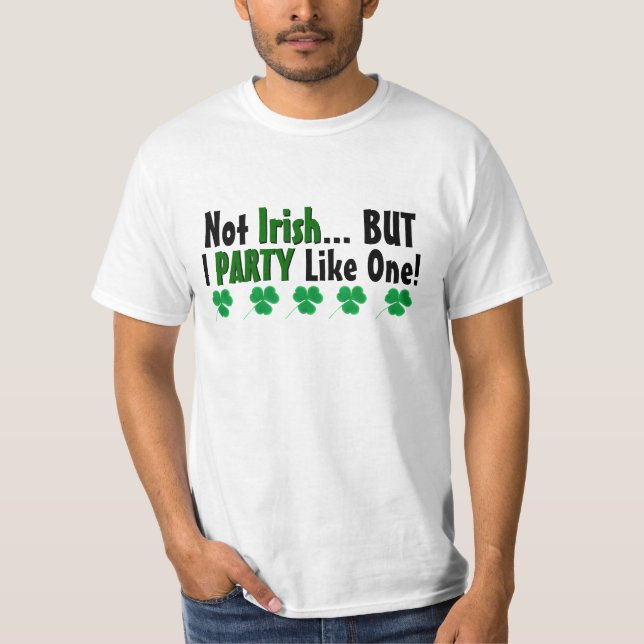 Lustigt St. Patrick's Day Party | Drift T-shirt (Framsida)