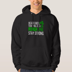 Lustigt St patricks day Shirt Bästa lever, håll di Hoodie
