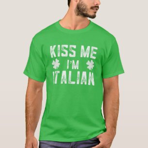 Lustigt St. Patricks Day Shirt Kiss Me Jag är ita T