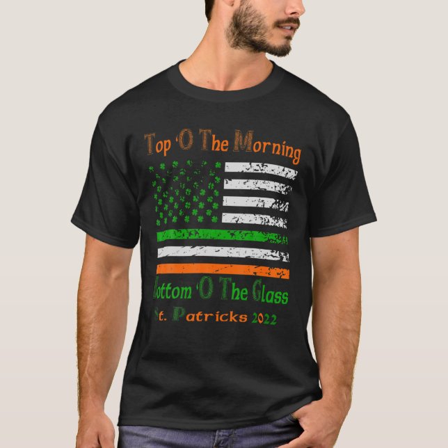 Lustigt St patricks day som drar uppifrån på morgo T Shirt (Framsida)