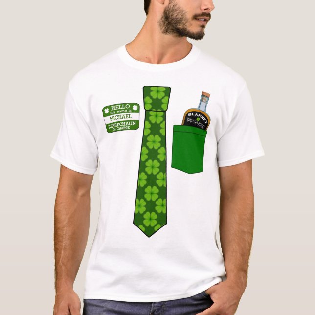 Lustigt St. Patrick's Day T-shirt (Framsida)