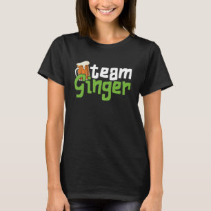 Lustigt St. Patrick's Day Team Ginger Drinking Gif T Shirt