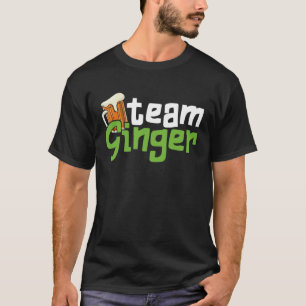 Lustigt St. Patrick's Day Team Ginger Drinking Gif T Shirt