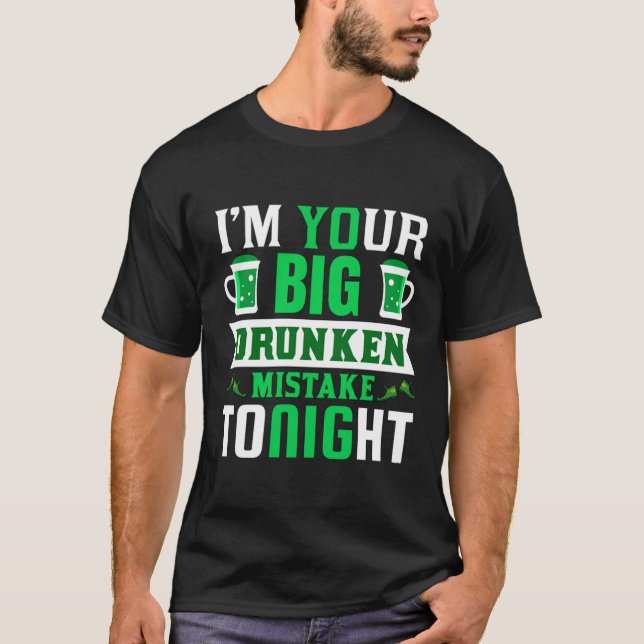 Lustigt St. Patrick's Dirty Humor Drinking Party T Shirt (Framsida)