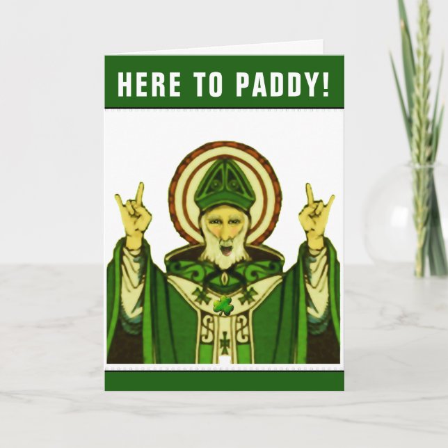 Lustigt St. Patricks födelsedagskort Kort (Framsida)