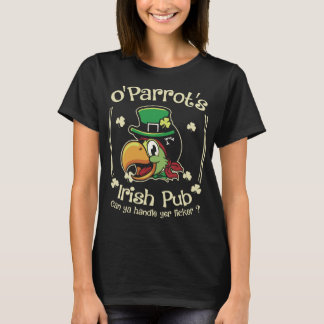 Lustigt St Patricks Parrot Bird Irish T Shirt