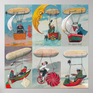 Lustigt stammande luft maskiner-påhittade uppfinni poster