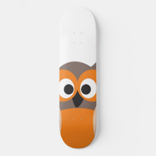 Lustigt startande uggla-skateboard i tecknad skateboard bräda 20 cm