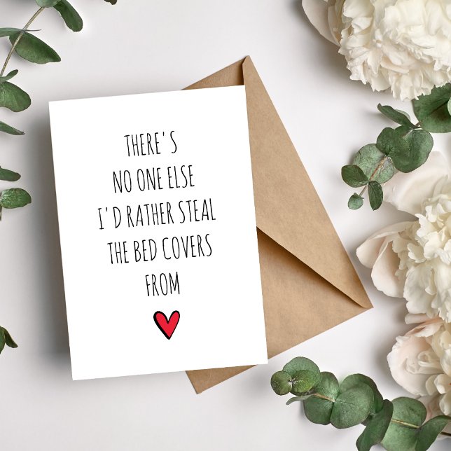Lustigt Steal the Bed Covers Helgkort (Skapare uppladdad)