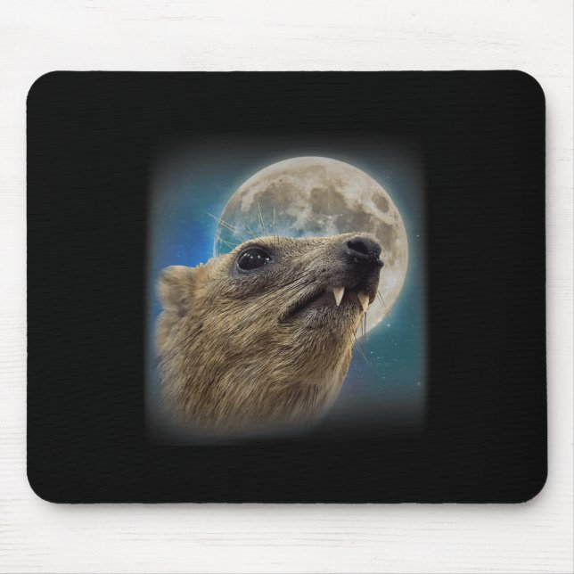 Lustigt Sten Hyrax med Måne-medlemmen Musmatta (Framsidan)