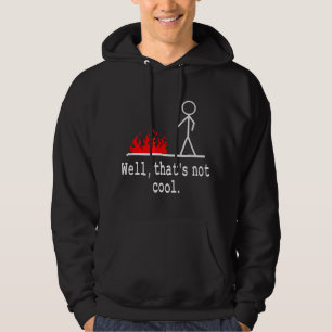Lustigt Stick figur Man Sarcastic Pun well that's Hoodie