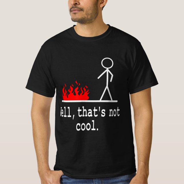 Lustigt Stick figur Man Sarcastic Pun well that's  T Shirt (Framsida)