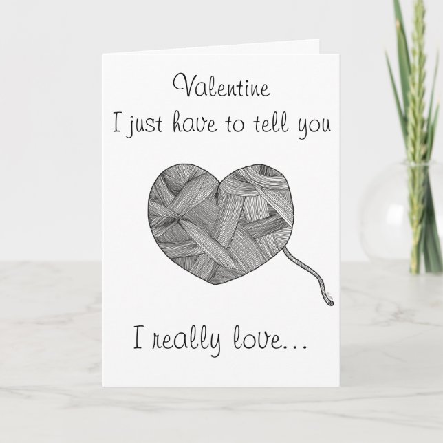 Lustigt stickande Älskare Valentine Helgkort (Framsida)