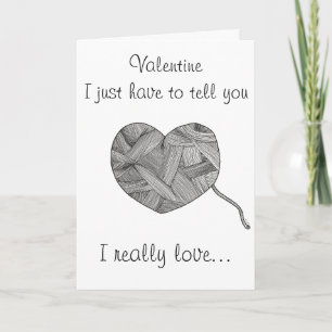 Lustigt stickande Älskare Valentine Helgkort
