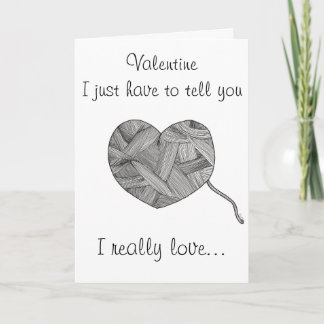 Lustigt stickande Älskare Valentine Helgkort