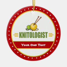 Lustigt stickande julgransprydnad keramik