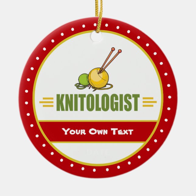 Lustigt stickande julgransprydnad keramik (Framsidan)