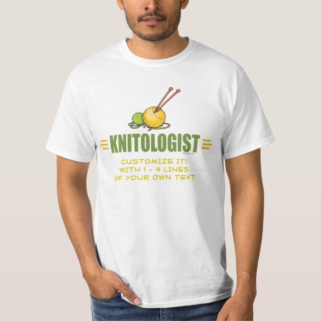 Lustigt stickande t-shirt (Framsida)