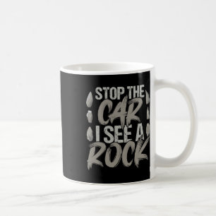 Lustigt stoppa bilen jag ser en Sten-geolog Sten H Kaffemugg