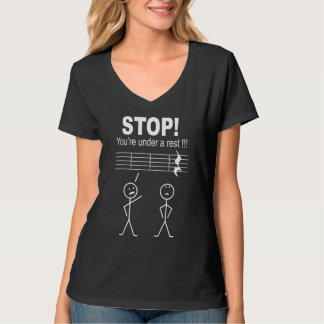 Lustigt stoppade du under en rastmusiklärarmusei t shirt