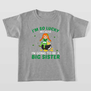 Lustigt stort Sister ord art T Shirt
