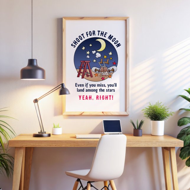 Lustigt stöt för Tecknaden Misslyckas i Måne Poster (Skapare uppladdad)