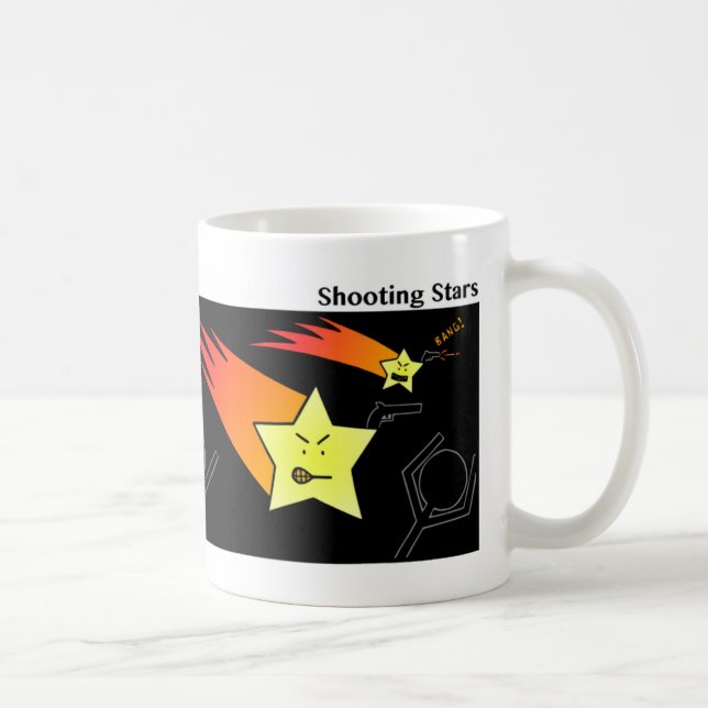 Lustigt stöttande Stars Stickman Mugg - 092 (Höger)