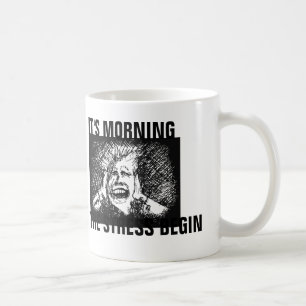 Lustigt Stressa kaffe Mugg, Chef eller Mamma Kaffemugg