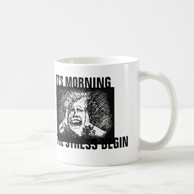 Lustigt Stressa kaffe Mugg, Chef eller Mamma Kaffemugg (Höger)